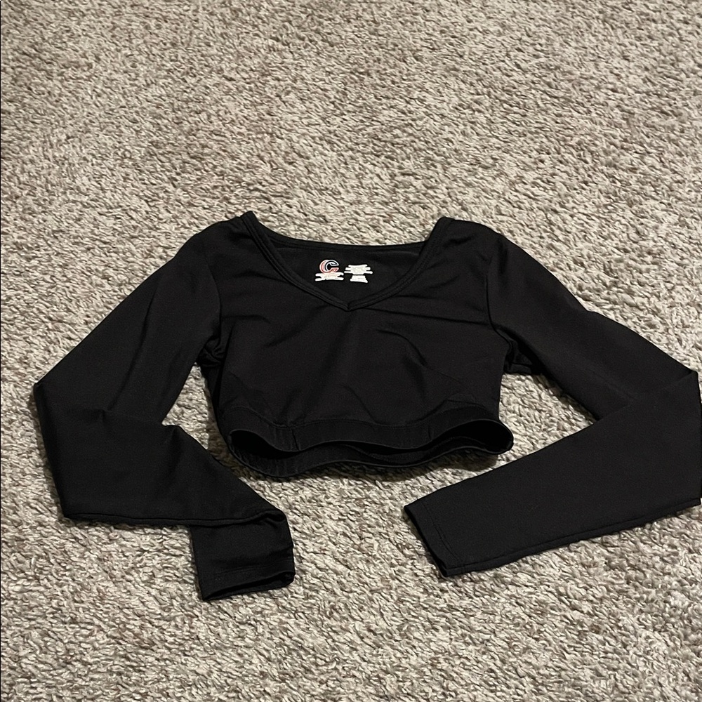 Black Long Sleeve Kids Tee